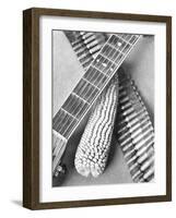 Mexican Revolution, Guitar, Corn and Ammunition Belt, Mexico City, 1927-Tina Modotti-Framed Giclee Print