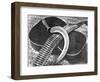 Mexican Revolution: Guitar, Sickle and Ammunition Belt, Mexico City, 1927-Tina Modotti-Framed Giclee Print