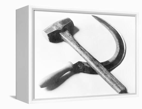 Mexican Revolution: Hammer and Sickle, Mexico City, 1927-Tina Modotti-Framed Stretched Canvas