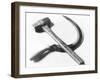 Mexican Revolution: Hammer and Sickle, Mexico City, 1927-Tina Modotti-Framed Photographic Print