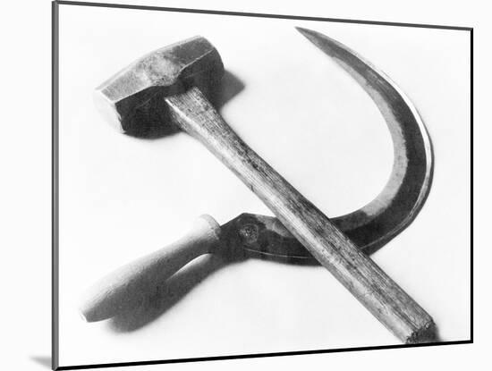 Mexican Revolution: Hammer and Sickle, Mexico City, 1927-Tina Modotti-Mounted Photographic Print