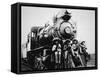 Mexican Revolutionaries Take over a Locomotive at Cuernavaca, Morelos-null-Framed Stretched Canvas