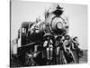 Mexican Revolutionaries Take over a Locomotive at Cuernavaca, Morelos-null-Stretched Canvas