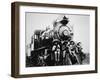 Mexican Revolutionaries Take over a Locomotive at Cuernavaca, Morelos-null-Framed Photographic Print