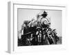 Mexican Revolutionaries Take over a Locomotive at Cuernavaca, Morelos-null-Framed Photographic Print