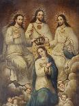The Coronation of the Virgin with the Holy Trinity-Mexican School-Giclee Print