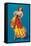 Mexican Senorita Dancing-null-Framed Stretched Canvas