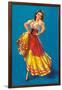 Mexican Senorita Dancing-null-Framed Art Print