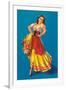 Mexican Senorita Dancing-null-Framed Art Print