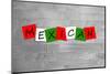 Mexican Sign in National Flag Colours.-EdSamuel-Mounted Photographic Print
