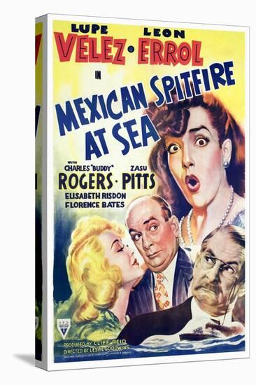 Mexican Spitfire at Sea, Lupe Velez, Marion Martin, Leon Errol, Harry Holman, 1942-null-Stretched Canvas