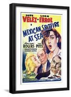 Mexican Spitfire at Sea, Lupe Velez, Marion Martin, Leon Errol, Harry Holman, 1942-null-Framed Photo