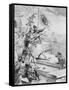 Mexican Subjects Storming Castle-null-Framed Stretched Canvas