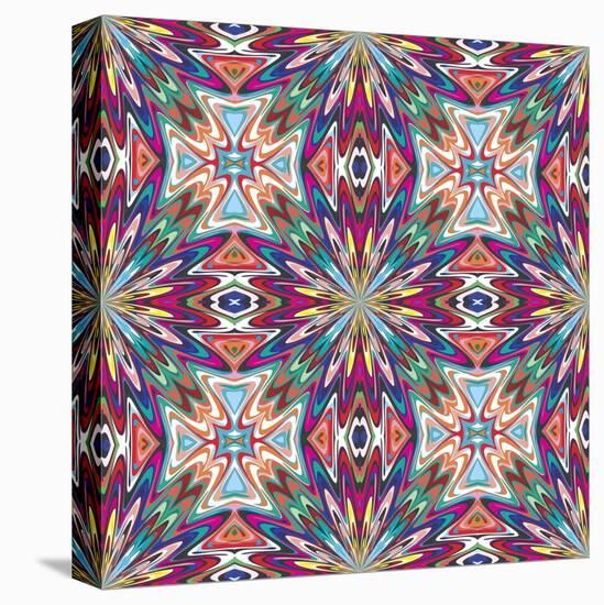 Mexican Textile Design-Sangoiri-Stretched Canvas