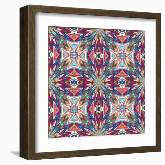 Mexican Textile Design-Sangoiri-Framed Art Print