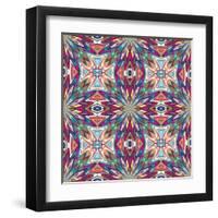 Mexican Textile Design-Sangoiri-Framed Art Print