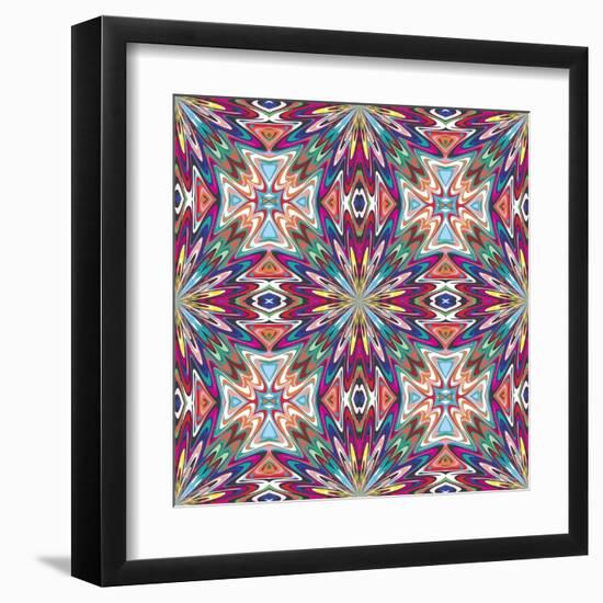 Mexican Textile Design-Sangoiri-Framed Art Print