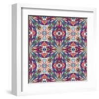 Mexican Textile Design-Sangoiri-Framed Art Print