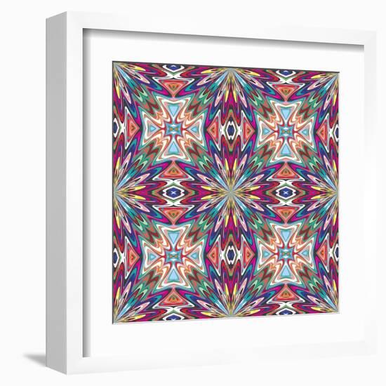 Mexican Textile Design-Sangoiri-Framed Art Print