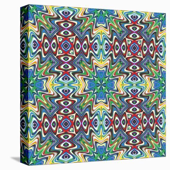 Mexican Textile Design-Sangoiri-Stretched Canvas