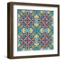 Mexican Textile Design-Sangoiri-Framed Art Print