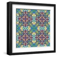 Mexican Textile Design-Sangoiri-Framed Art Print