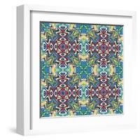 Mexican Textile Design-Sangoiri-Framed Art Print