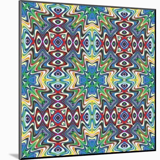 Mexican Textile Design-Sangoiri-Mounted Art Print