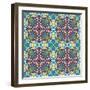 Mexican Textile Design-Sangoiri-Framed Art Print