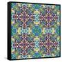 Mexican Textile Design-Sangoiri-Framed Stretched Canvas