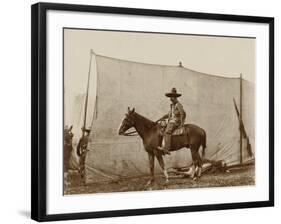 Mexican Vaquero With The Wild West Show-null-Framed Art Print