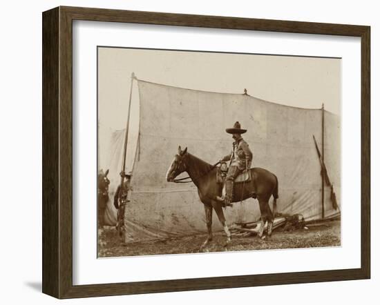 Mexican Vaquero With The Wild West Show-null-Framed Art Print