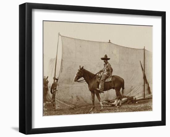 Mexican Vaquero With The Wild West Show-null-Framed Art Print