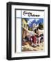 "Mexican Village Market," Country Gentleman Cover, June 1, 1938-G. Kay-Framed Giclee Print