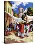 "Mexican Village Market,"June 1, 1938-G. Kay-Stretched Canvas