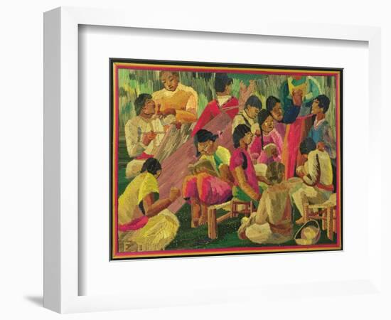 Mexican Village Scene-Mexican School-Framed Giclee Print