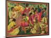 Mexican Village Scene-Mexican School-Mounted Giclee Print