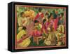 Mexican Village Scene-Mexican School-Framed Stretched Canvas