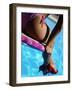 Mexican Woman in Bikini by Swimming Pool-Mitch Diamond-Framed Photographic Print