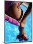 Mexican Woman in Bikini by Swimming Pool-Mitch Diamond-Mounted Photographic Print