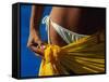 Mexican Woman with Swimwear-Mitch Diamond-Framed Stretched Canvas