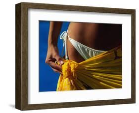 Mexican Woman with Swimwear-Mitch Diamond-Framed Photographic Print