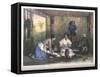 Mexican Women Making Tortillas-null-Framed Stretched Canvas