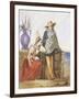 Mexican Women, Watercolour by Mathilde De La Borde, 1835-null-Framed Giclee Print