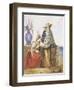 Mexican Women, Watercolour by Mathilde De La Borde, 1835-null-Framed Giclee Print