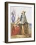 Mexican Women, Watercolour by Mathilde De La Borde, 1835-null-Framed Giclee Print