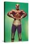 Mexican Wrestler Body Builder-null-Stretched Canvas