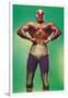 Mexican Wrestler Body Builder-null-Framed Art Print