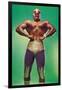 Mexican Wrestler Body Builder-null-Framed Art Print