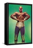 Mexican Wrestler Body Builder-null-Framed Stretched Canvas